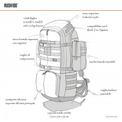 RUSH100™ BACKPACK 60L In NYLON